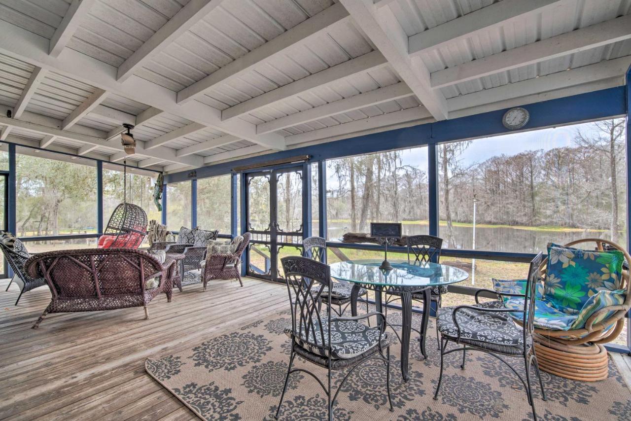 Unplugged Withlacoochee Riverfront Retreat! Bushnell المظهر الخارجي الصورة