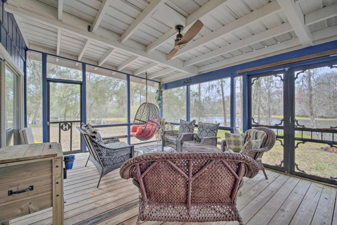 Unplugged Withlacoochee Riverfront Retreat! Bushnell المظهر الخارجي الصورة