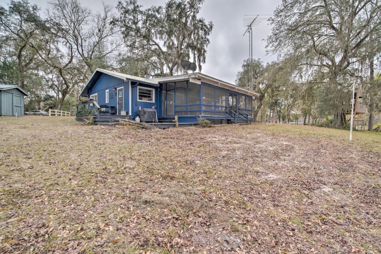 Unplugged Withlacoochee Riverfront Retreat! Bushnell المظهر الخارجي الصورة