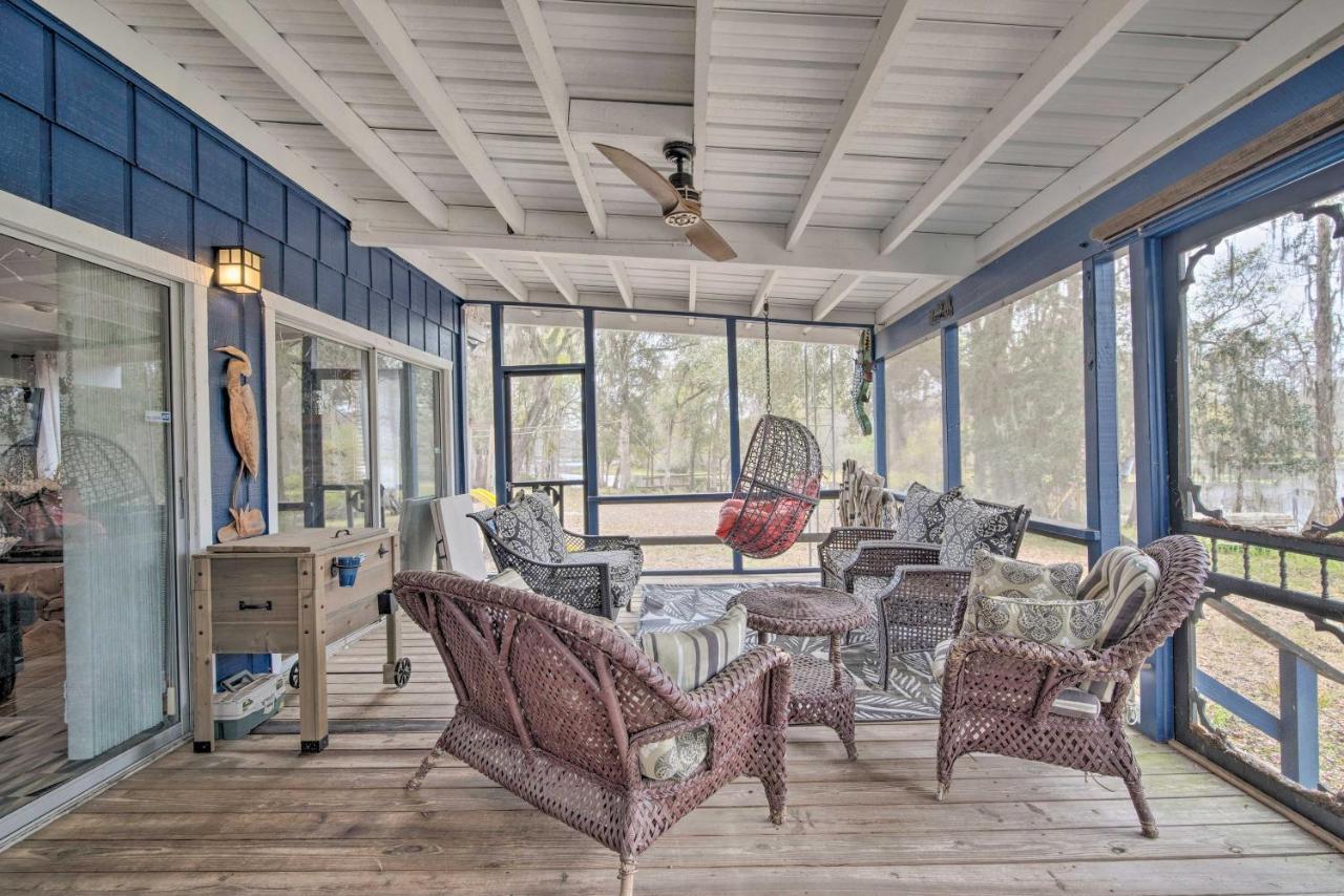Unplugged Withlacoochee Riverfront Retreat! Bushnell المظهر الخارجي الصورة
